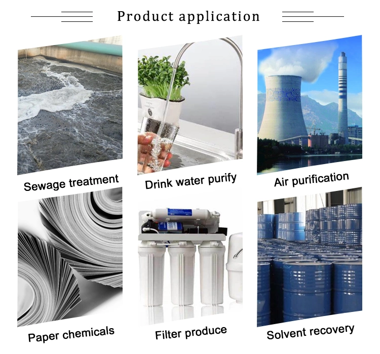 So2 CO2 Capture Spunk Activated Carbon Column Coal Based