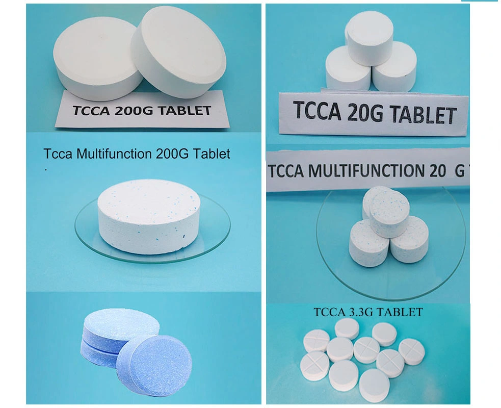 High Quality Water Treatment Swimming Pool Granular Powder 90% TCCA Tablets